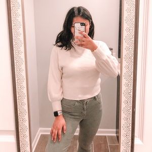 mock neck sweater